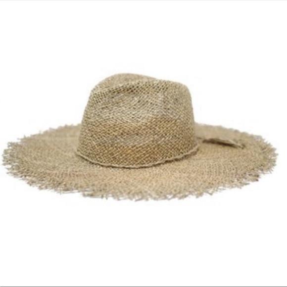 #80 CLOSEOUT FIRM 🌸New!Fray Edge Sea Grass Rancher Hat - Picture 4 of 9
